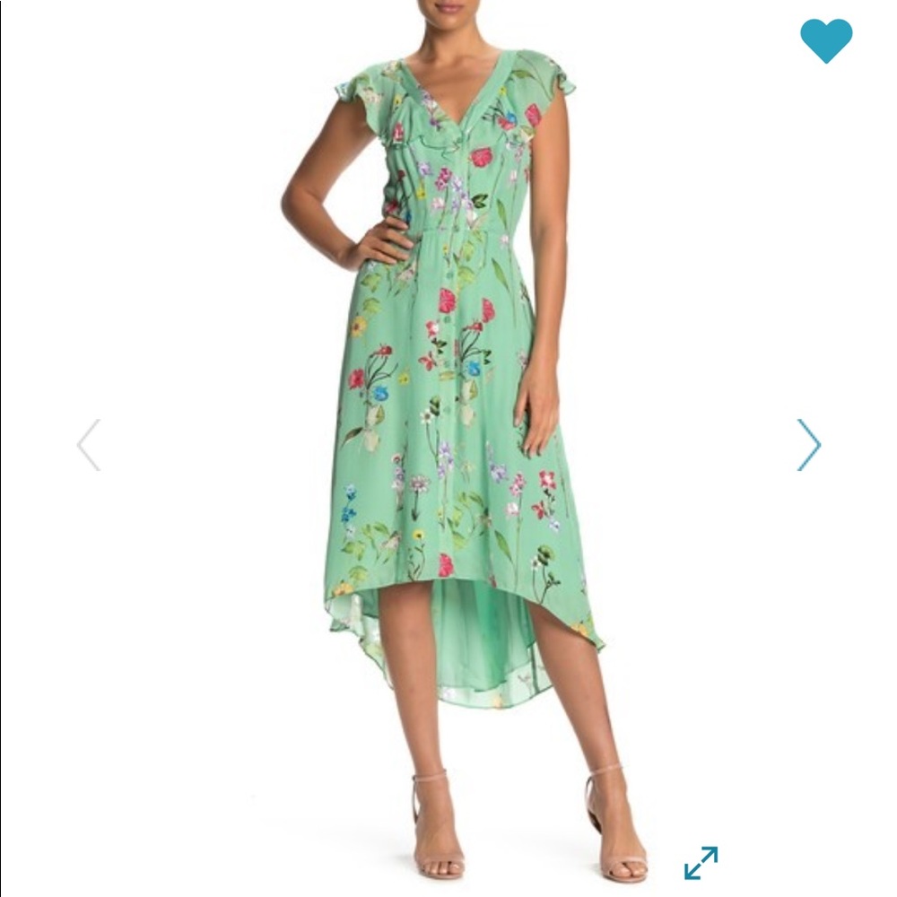 Parker Flutter Sleeve Floral Dress